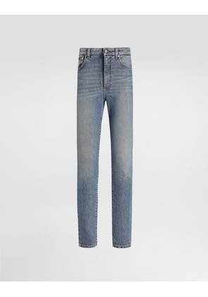 Dolce & Gabbana 5-pocket Stretch Denim Trousers - Woman Denim And Jeans Multi-colored 46