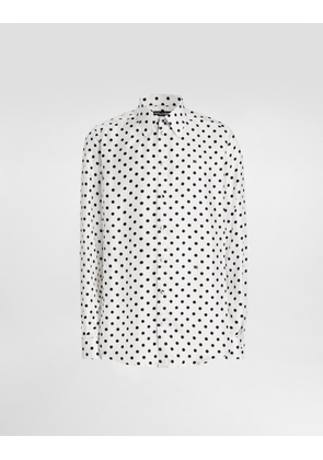 Dolce & Gabbana Polka Dot-print Martini Twill Shirt - Man Shirts Print 42