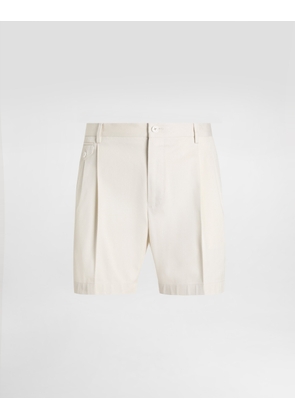 Dolce & Gabbana Fabric Bermuda Shorts - Man Pants And Shorts Beige 46
