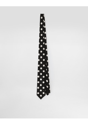 Dolce & Gabbana Jacquard Tie - Man Ties And Pocket Squares Black Onesize