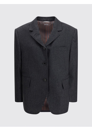 Coat THOM BROWNE Woman color Grey