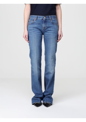 Jeans GUCCI Woman color Gnawed Blue