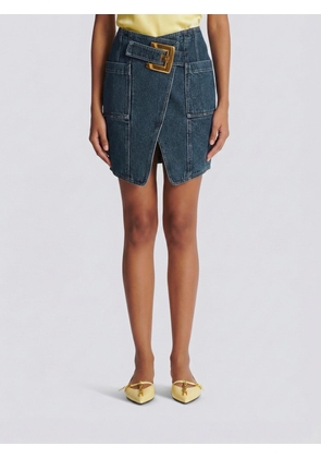 Skirt BALMAIN Woman color Blue