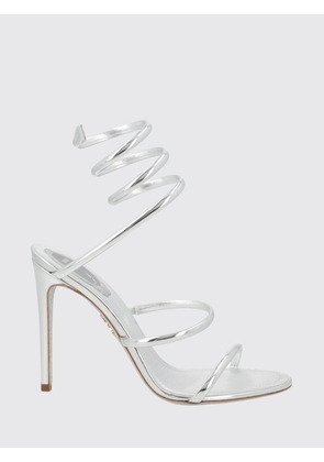 Heeled Sandal RENE CAOVILLA Woman color Silver