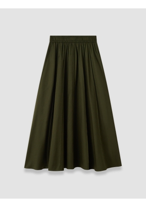 Manar Cotton Sateen Skirt - 32