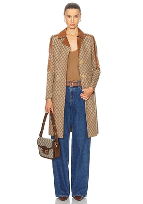 gucci Gucci GG Long Jacket in Beige - Beige. Size 38 (also in ).