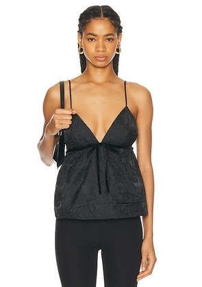 Ganni Tank Top in Black - Black. Size 36 (also in ).
