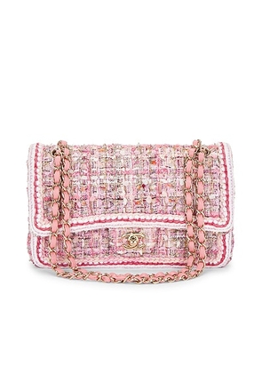 chanel Chanel Tweed Double Flap Bag in Pink - Pink. Size all.