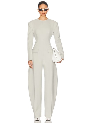 Helsa The Architect Jumpsuit in Fog Grey - Light Grey. Size XS (also in ).