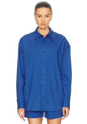 Matteau Relaxed Shirt in Yves Blue - Blue. Size 4 (also in ).