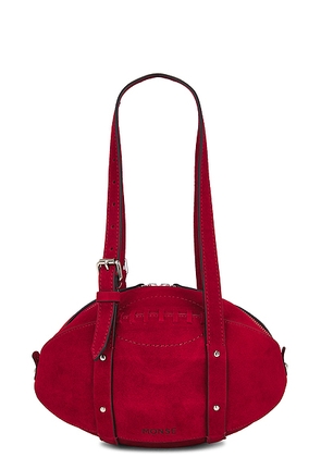 Monse Football Shoulder Bag in Molten Lava - Red. Size all.