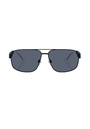 Polo Ralph Lauren Pilot Sunglasses in Matte Navy Blue & Grey - Navy. Size all.
