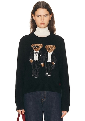 Polo Ralph Lauren Crewneck Sweater in Polo Black Multi - Black. Size XL (also in ).