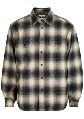 Nudie Jeans Glenn Quilted Flannel Overshirt - Black - M