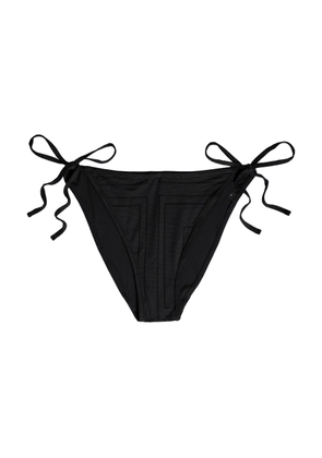 Toteme Monogram Pointelle Bikini Briefs - Black - S (UK8-10 / S)