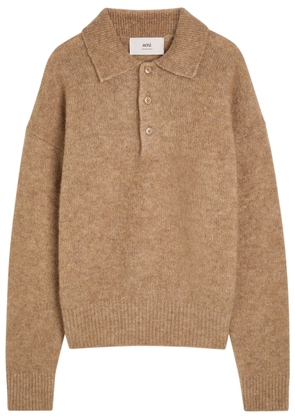 Ami Paris Alpaca-blend Jumper - Camel - L