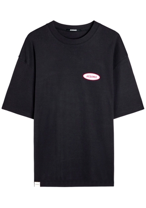 Jacquemus Le T-shirt Logo-embroidered Cotton T-shirt - Navy - XL