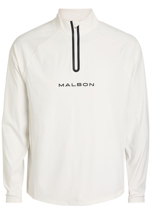 Malbon Performance Logo Stretch-jersey top - White - M