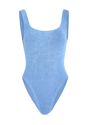 Hunza G Crinkle Swimsuit - Light Blue - One Size