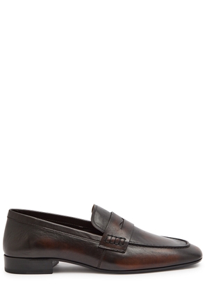 Dries Van Noten Square-toe Leather Loafers - Tan - 41 (IT41 / UK8)