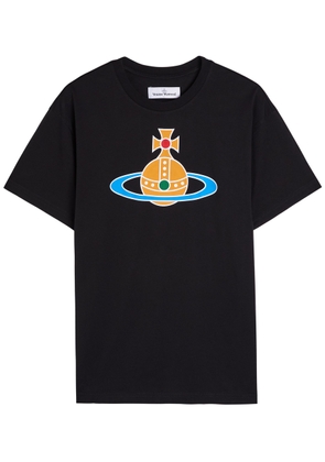 Vivienne Westwood Orb-print Stretch-cotton T-shirt - Black - L