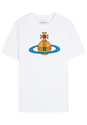 Vivienne Westwood Orb-print Stretch-cotton T-shirt - White - L