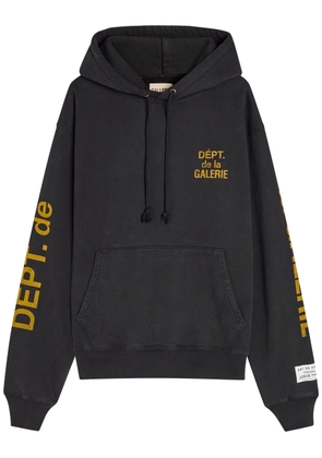Gallery Dept. Printed Hooded Cotton Sweatshirt - Black - S