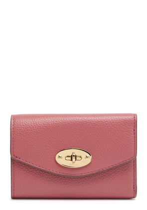Mulberry Darley Folded Grained Leather Wallet - Pink - One Size