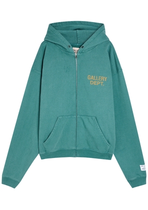 Gallery Dept. Hooded Cotton Sweatshirt - Teal - L