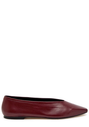 Aeyde Betty Leather Ballet Flats - Burgundy - 40 (IT40/ UK7)