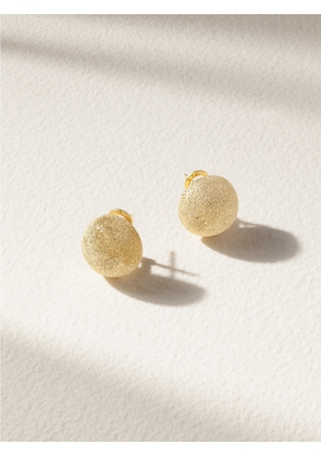 Carolina Bucci - Florentine Large Button 18-karat Gold Earrings - One size