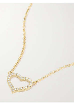 Jennifer Meyer - Small Open Heart 18-karat Gold Diamond Necklace - One size