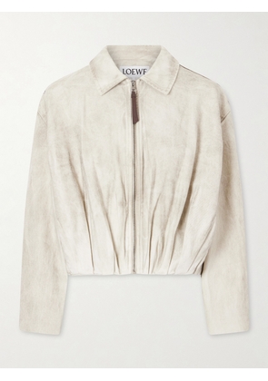 LOEWE - Cotton-twill Bomber Jacket - Gray - FR 32,FR 34,FR 36,FR 38,FR 40,FR 42,FR 44