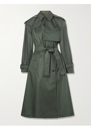 Burberry - Belted Hooded Shell Trench Coat - Green - UK 6,UK 8,UK 10,UK 12,UK 14