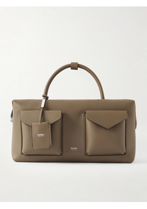 Max Mara - Textured-leather Tote - Brown - One size