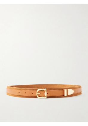 Giuliva Heritage - Steven Suede And Leather Waist Belt - Brown - x small,small,medium,large