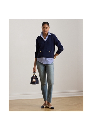 High-Rise Straight Jeans