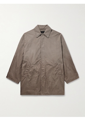 Balenciaga - Oversized Distressed Cotton-Ripstop Car Coat - Men - Neutrals - 2