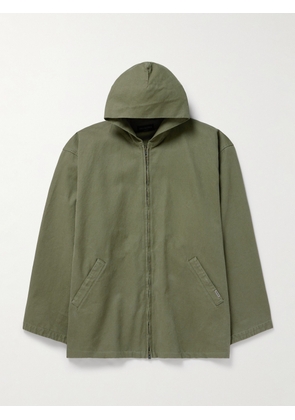 Balenciaga - Cotton-Canvas Hooded Jacket - Men - Green - M