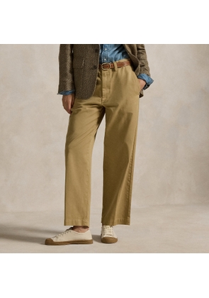 Cotton Chino Straight-Leg Trouser