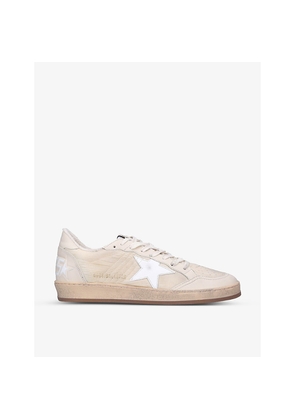 Mens Golden Goose Ball Star Leather Low-Top Trainers
