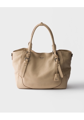 Large leather tote bag