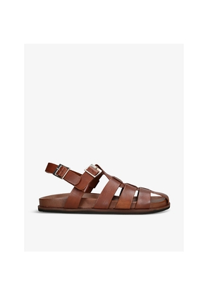 Mens Grenson Quinton Fisherman Leather Sandals