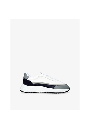 Mens Arne Wave Runner Suede and Mesh Low-Top Trainers