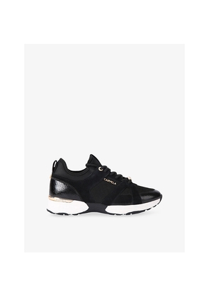 Womens Carvela Tempo Mesh and Suede Low-Top Trainers