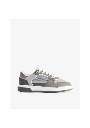 Mens Arne Basket Suede, Leather and Mesh Low-Top Trainers