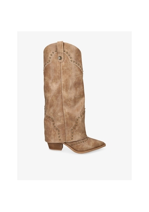 Womens Steve Madden Streamline Leather Boots