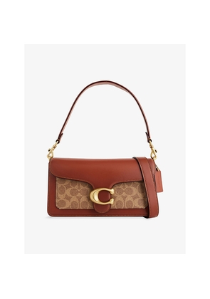 Womens Coach Tabby 26 Canvas and Leather Shoulder Bag