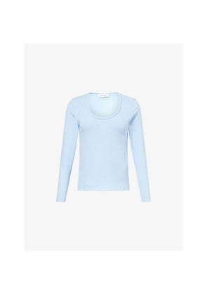 Womens American Vintage Sonoma Scoop-Neck Cotton T-Shirt