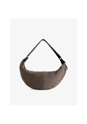 Womens Lemaire Large Quiver Clip Suede Shoulder Bag